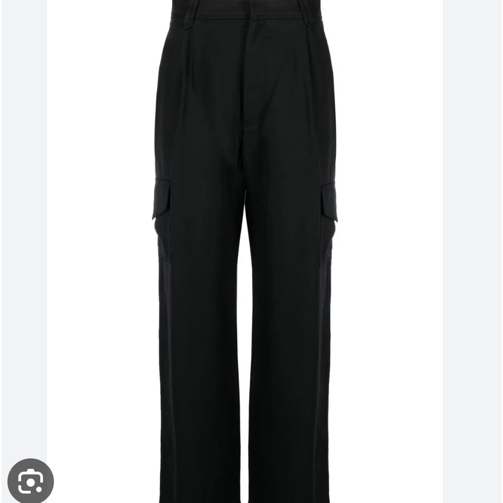 ✴️ NWT REFORMATION PETITES JACKSON PANT BLACK SIZE 4 SIDE POCKETS